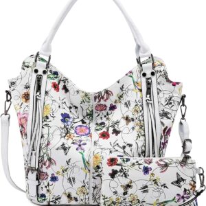 Tote Bag for Women Floral_white